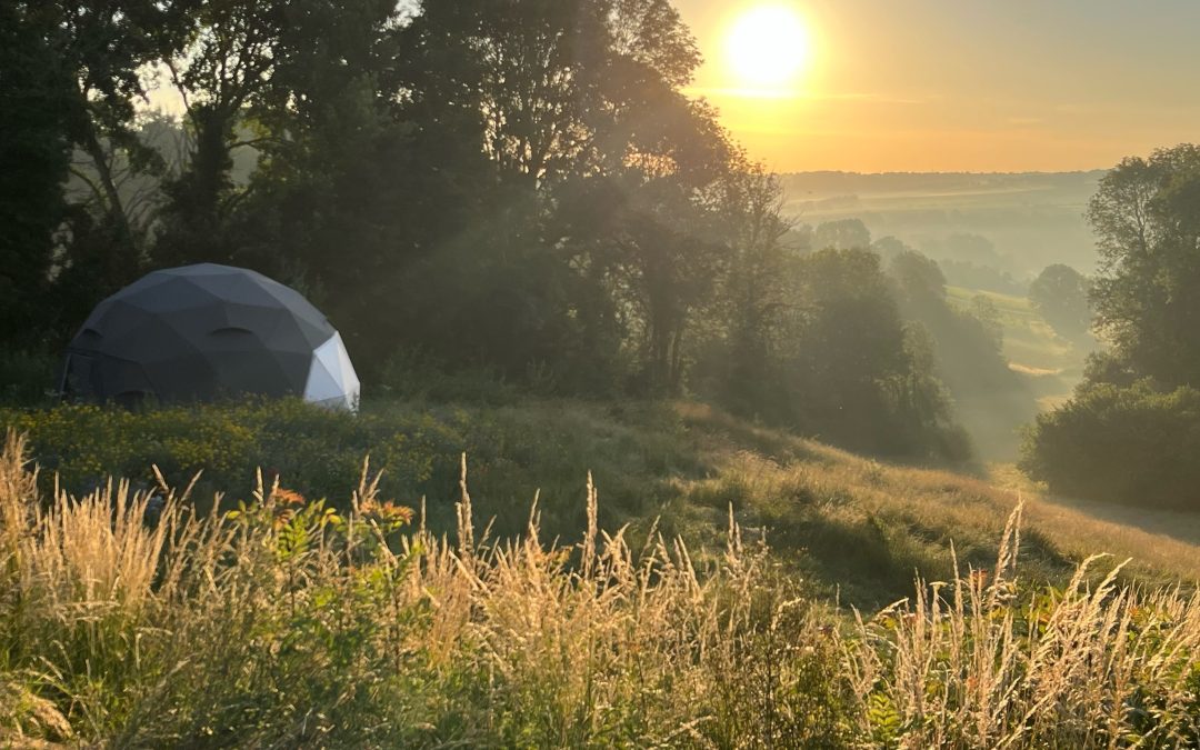 glamping Zuid-Limburg natuurhuisje wandelen fietsen uitzicht natuur bos