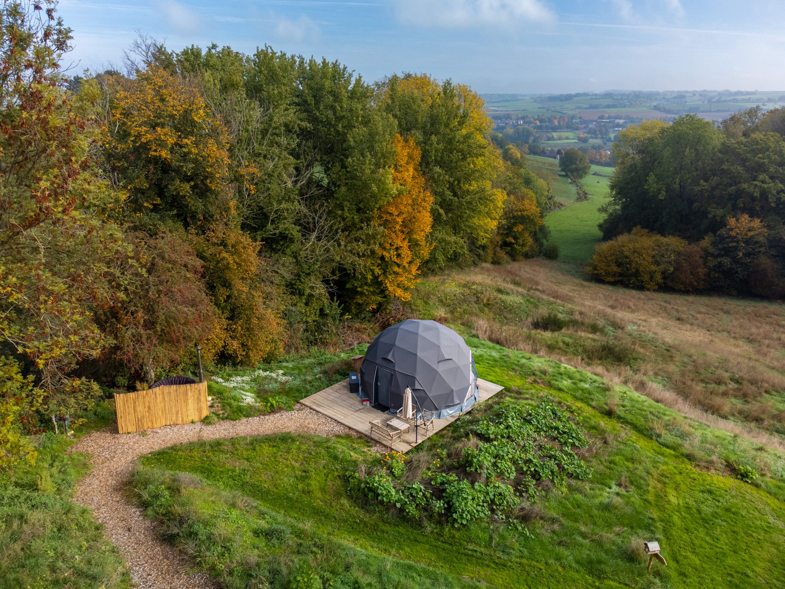 glamping Zuid-Limburg natuurhuisje wandelen fietsen uitzicht natuur bos